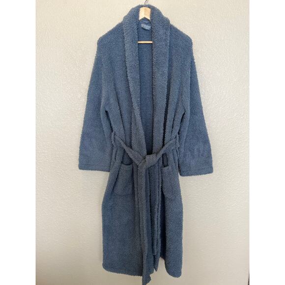 Barefoot Dreams CozyChic Robe size 2 Moonbeam Blue Comfy Cozy - Picture 1 of 7